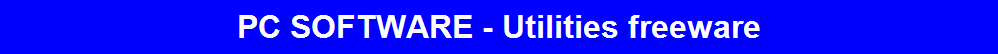PC SOFTWARE - Utilities freeware
